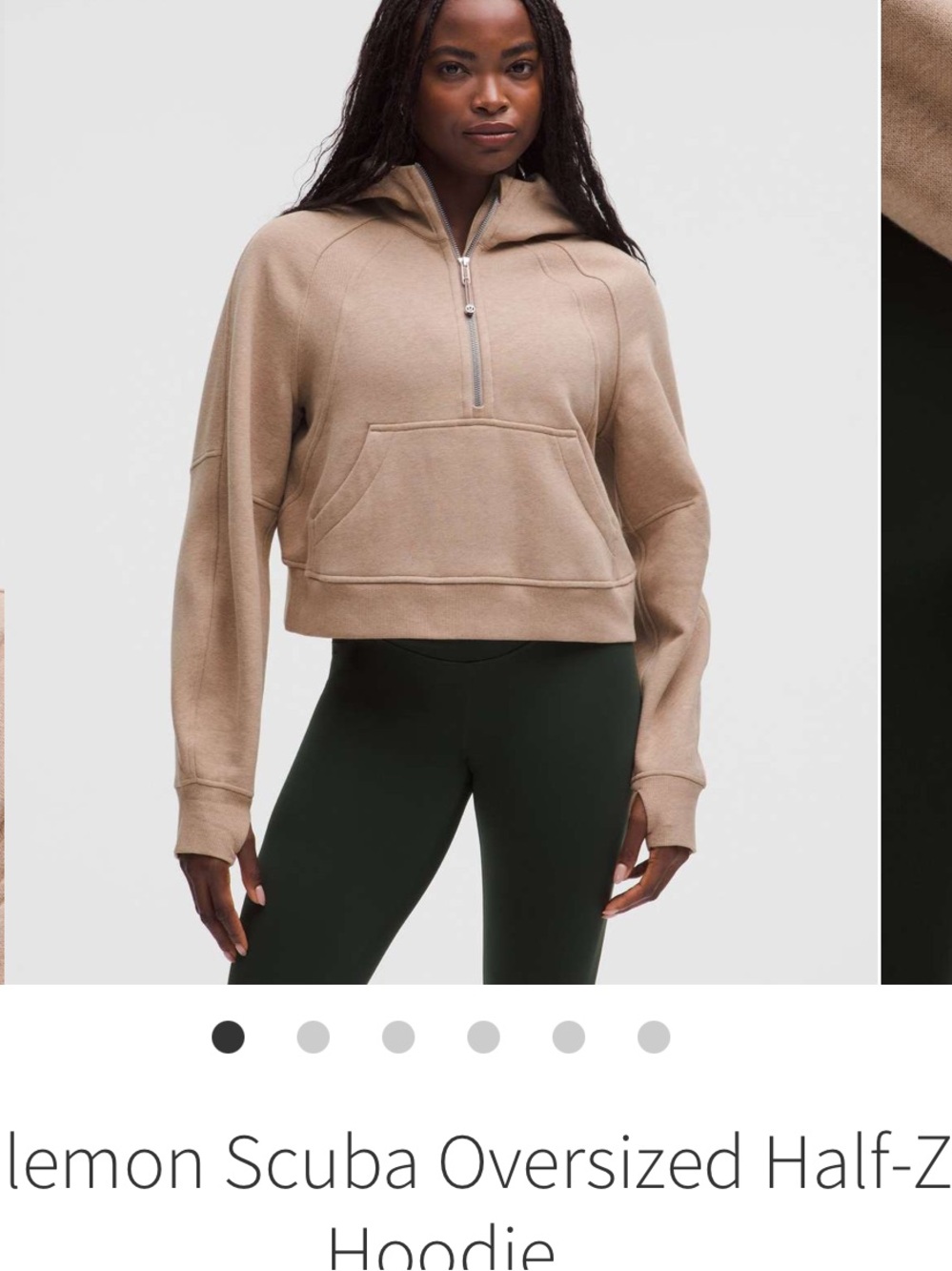 Lululemon Scuba Oversized Half-Zip Hoodie
Heathered Nutmeg NWT size XS/S